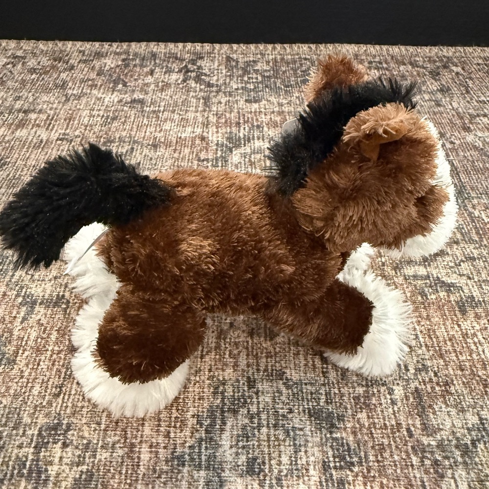 Brown and White Plush Horse Aurora Toy - Picture 4 of 5